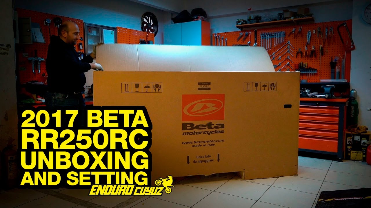 Unboxing and Settings 2017 Beta RR 250 RC