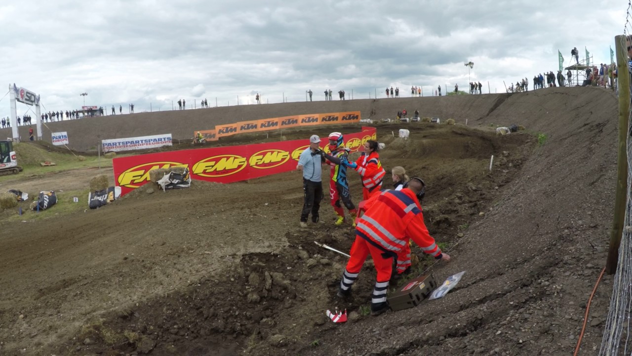 Tim Gajser Crash MXGP Teutschenthal